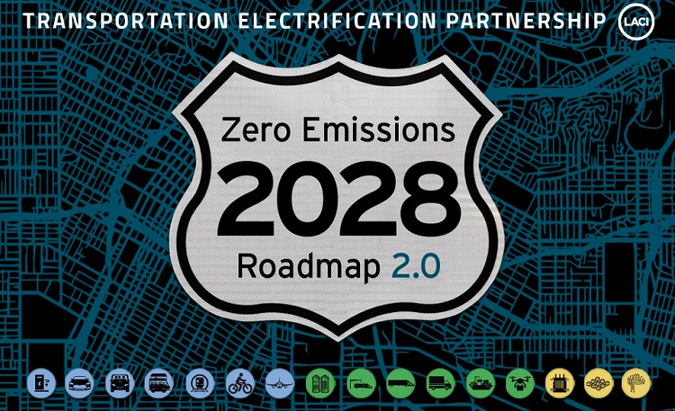 洛杉磯“2028年零排放指南”。圖片來源：Los Angeles Cleantech Incubator 