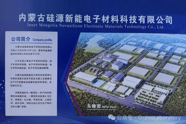 總投資22億元 年產(chǎn)2萬噸硅碳負極材料一期項目在內(nèi)蒙古開工