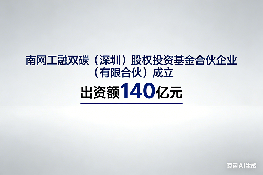 南網工融雙碳（深圳）股權投資基金合伙企業（有限合伙）成立