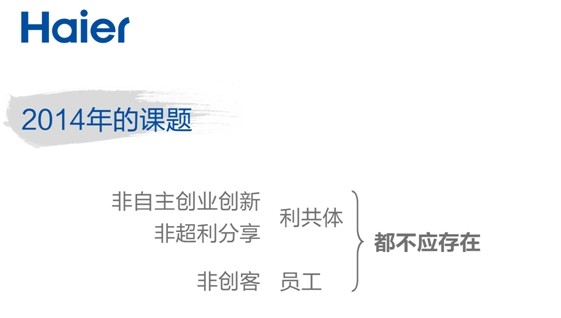 張瑞敏2014年演講：三個(gè)“是什么”？