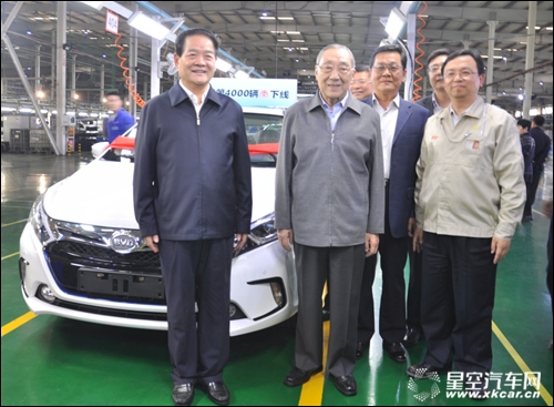 前國(guó)務(wù)院副總理李嵐清視察陜西西安比亞迪