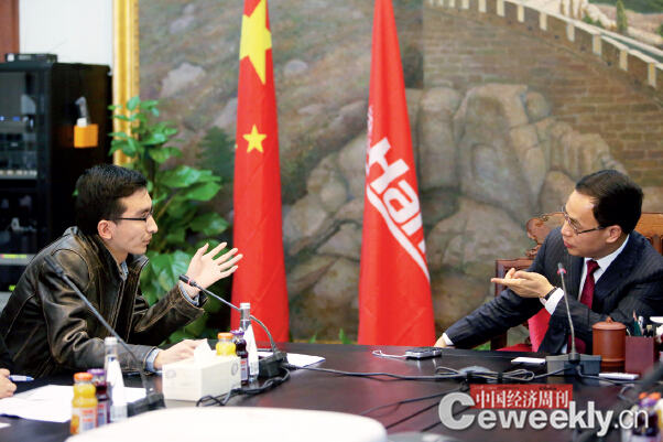 p34《中國經濟周刊》記者劉永剛采訪漢能控股集團董事局主席李河君