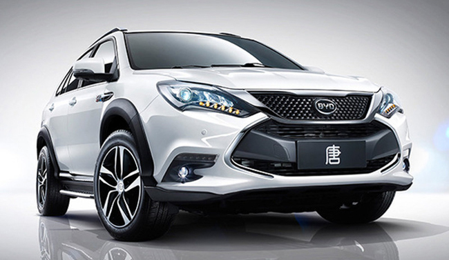 比亞迪插電式混合動力SUV“唐”上市 最低售價在21萬元以內 比亞迪插電式混合動力SUV“唐”上市 最低售價在21萬元以內