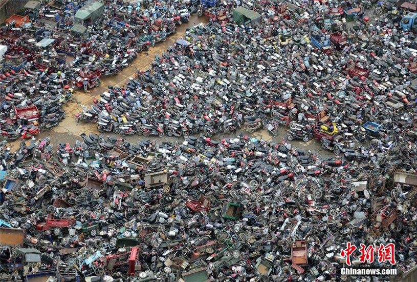 電動車廢舊電池回收易監管難  電池堆放污染大