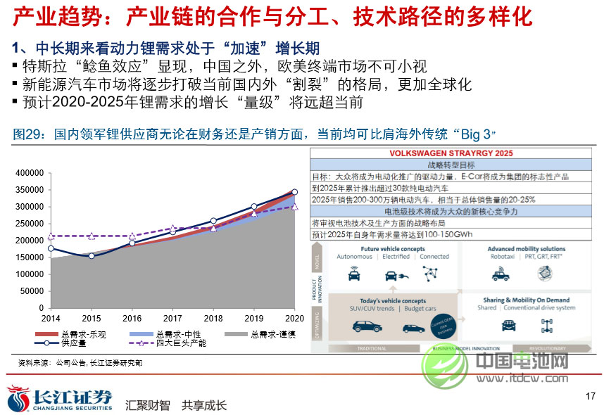 產業趨勢：產業鏈的合作與分工、技術路徑的多樣化 