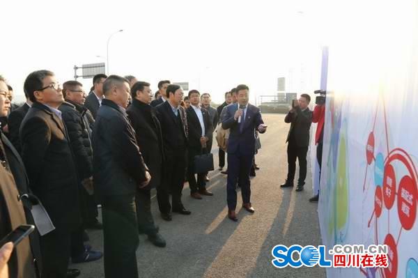 王傳福視察項目所在地。