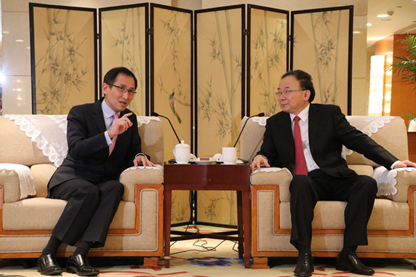 李小敏會見底特律電動汽車、遠東控股集團團隊一行