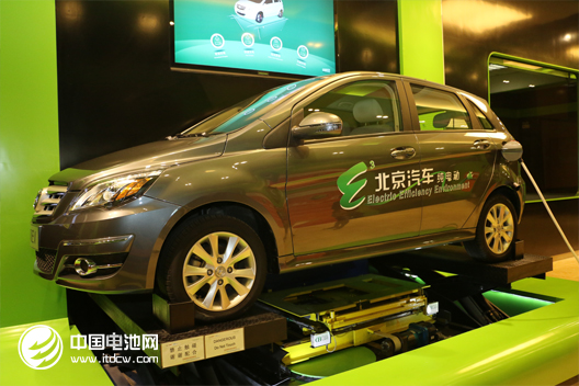 中國鋰電新能源產業鏈調研團一行參觀北汽新能源汽車充換電體驗廳