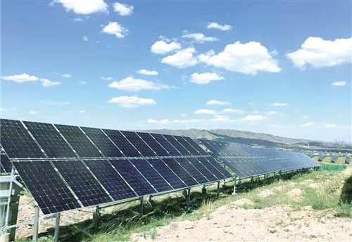 大同領跑者基地中的光伏發電項目