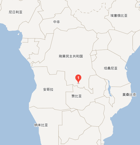 騰科豐古魯美銅鈷礦的位置