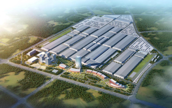 銀隆新能源產(chǎn)業(yè)園和全國總部擬規(guī)劃效果圖