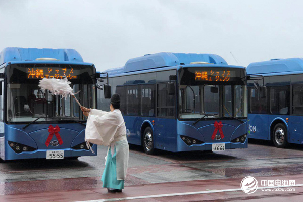 上個(gè)月，比亞迪向日本沖繩交付K9純電動巴士車隊(duì)