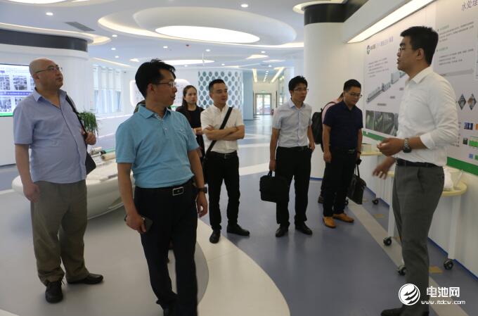 中國鋰電新能源產業鏈調研團一行參觀中科華聯