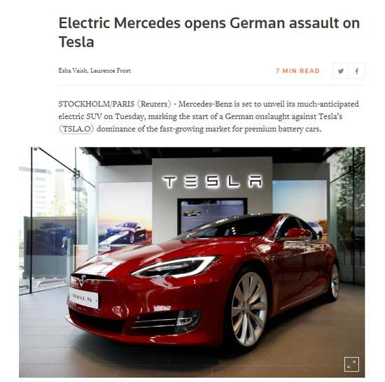 德系車廠紛紛布局電動(dòng)汽車 打響對(duì)抗特斯拉的反擊戰(zhàn)