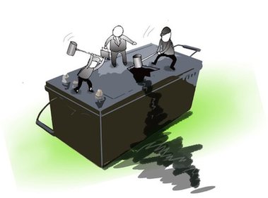 每年數百萬噸廢舊鉛蓄電池流入地下產業鏈 非法回收暴利驚人