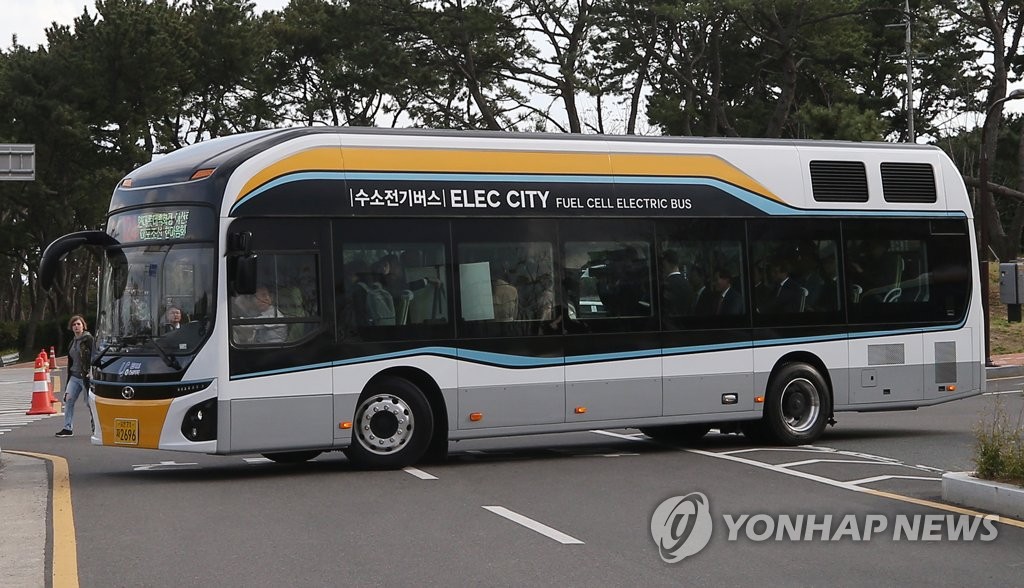 韓國(guó)計(jì)劃2022年2000輛氫燃料電池巴士上路