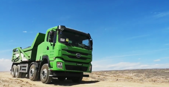 比亞迪純電動自卸車挑戰高溫極限 彰顯新能源重卡領域先進技術