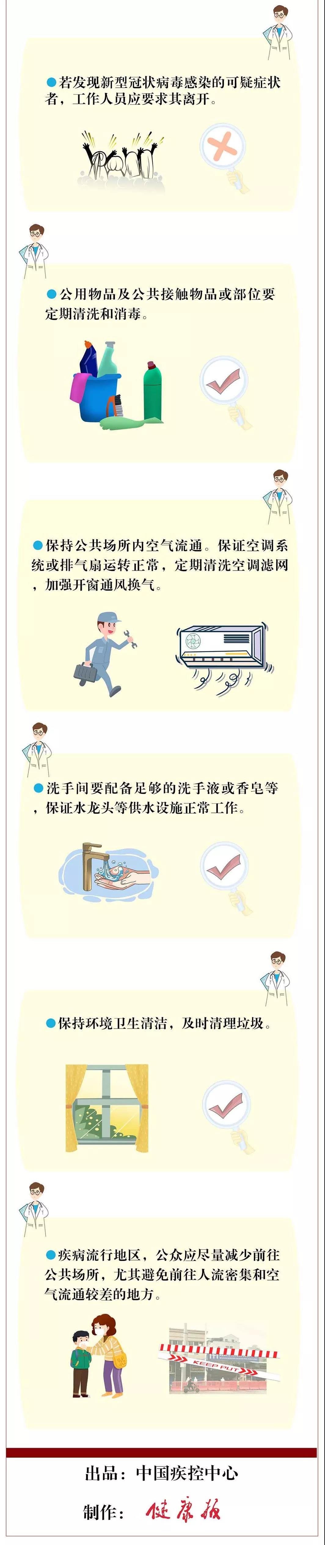 中國(guó)疾控中心提示：新冠肺炎公共場(chǎng)所預(yù)防怎么做？