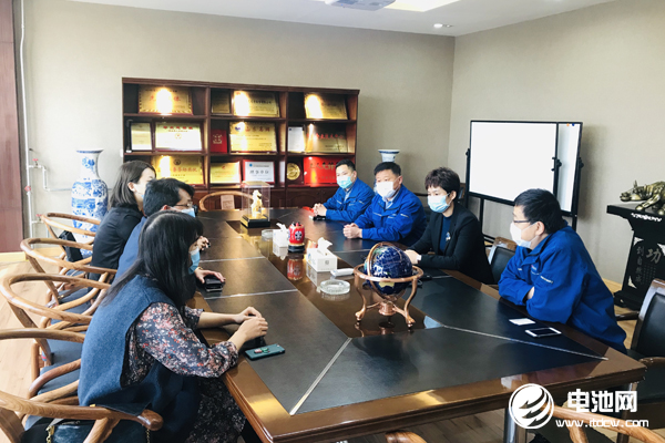 中國電池新能源產業鏈調研團一行與豐元股份、豐元鋰能相關領導交流、座談
