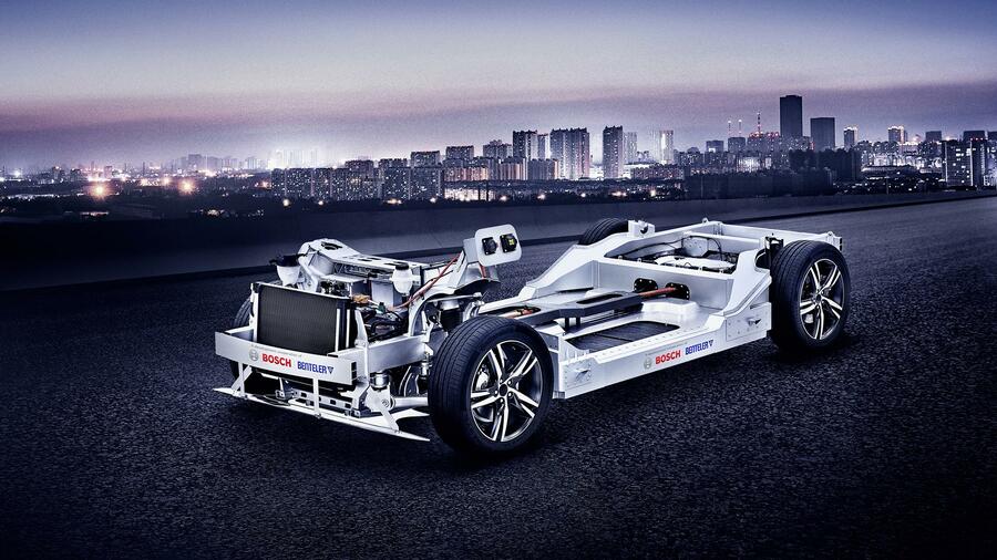 （圖片：博世和本特勒共同打造的“移動底盤”）