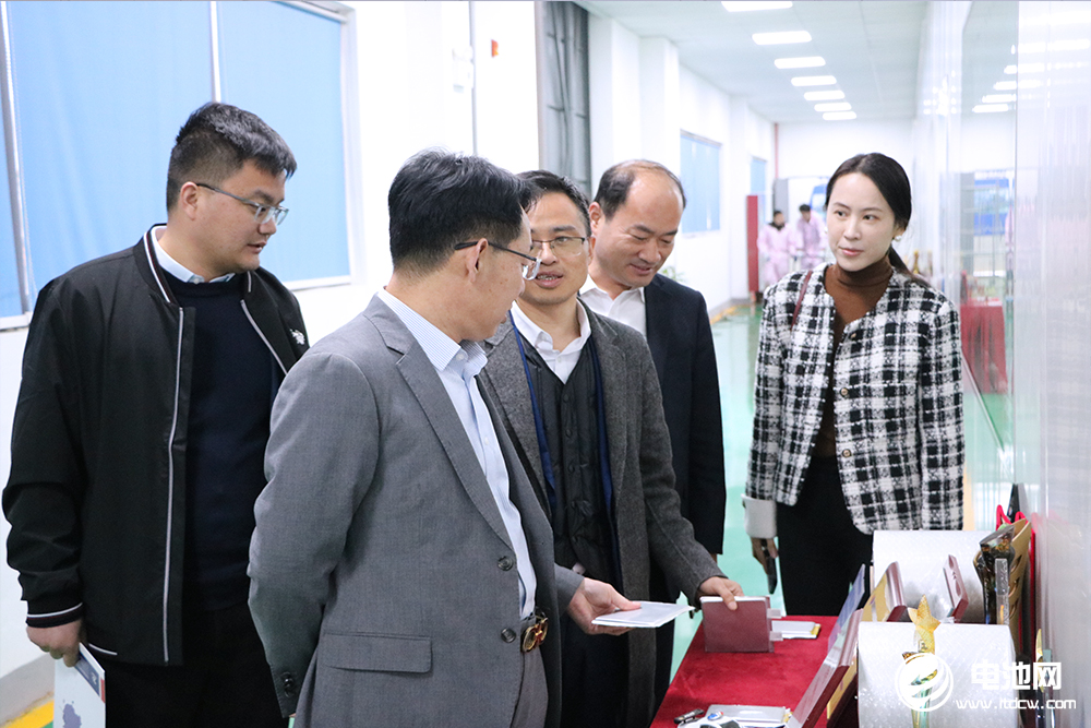 中國電池新能源產(chǎn)業(yè)鏈調(diào)研團(tuán)一行參觀考察鋰盾材料