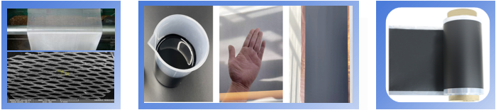 03 涂碳網(wǎng)狀集流體與導電膠