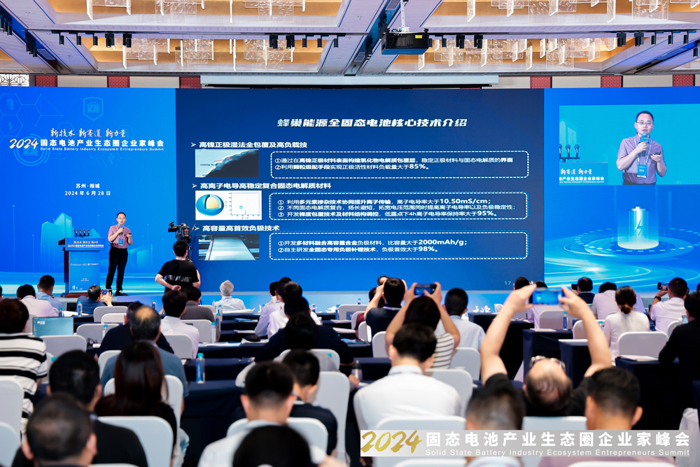 2024固態電池產業生態圈企業家峰會現場