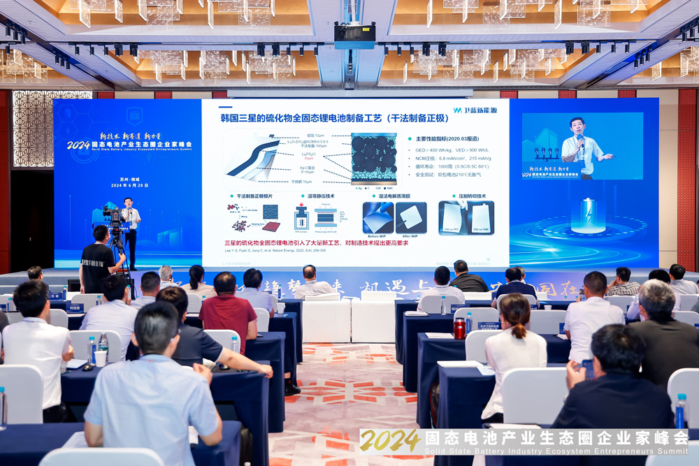 2024固態(tài)電池產(chǎn)業(yè)生態(tài)圈企業(yè)家峰會現(xiàn)場