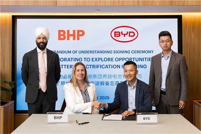 比亞迪/寧德時代同牽全球礦業(yè)巨頭!這次不為礦,為電池!